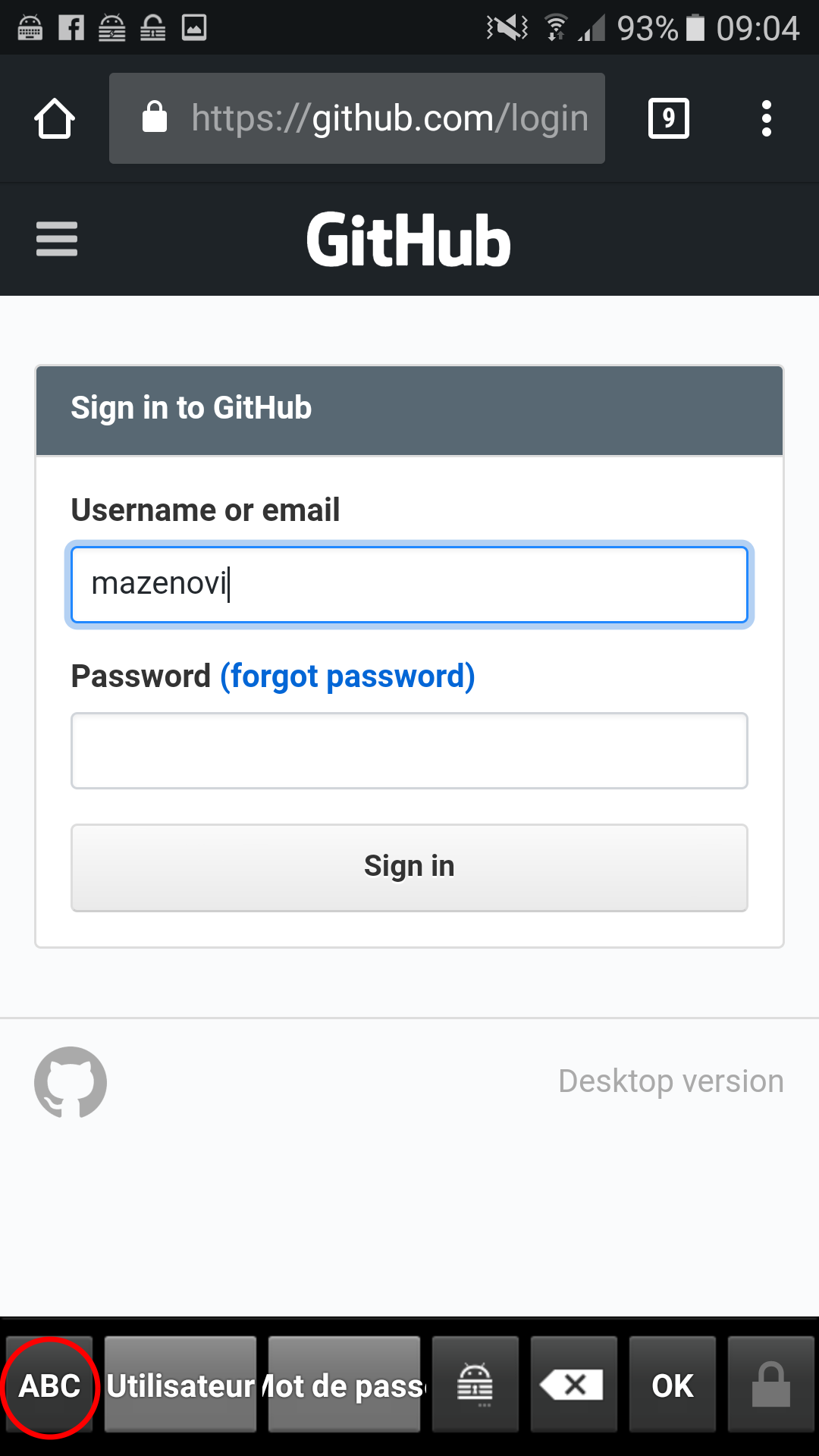 KeePass2Android virtual keyboard