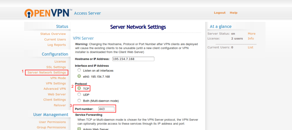 openvpn as port sharing 1