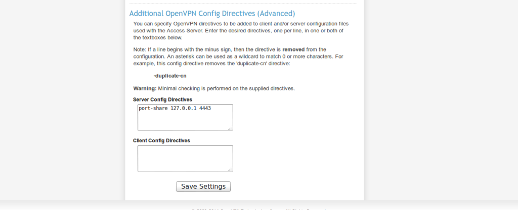 openvpn as port sharing 2